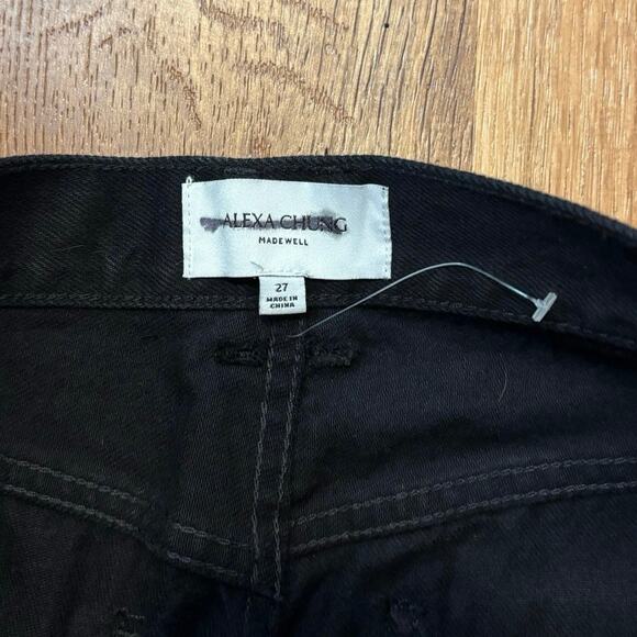 NWT Madewell The Alexa Dream Jean in Outridge Wash Black Size 27 - Picture 7 of 10